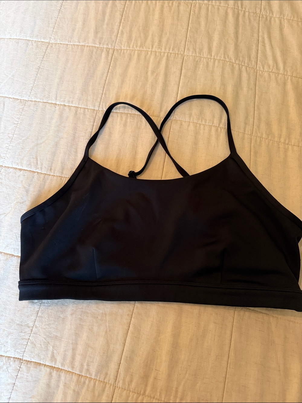 ALO Yoga Black Strappy Sports Bralette